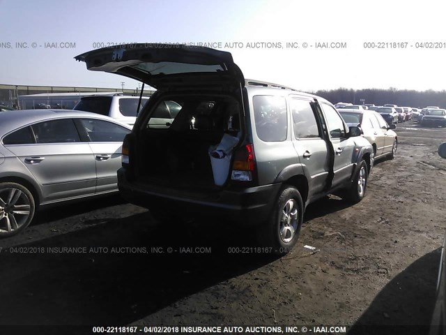 4F2CZ961X3KM25774 - 2003 MAZDA TRIBUTE ES GREEN photo 4