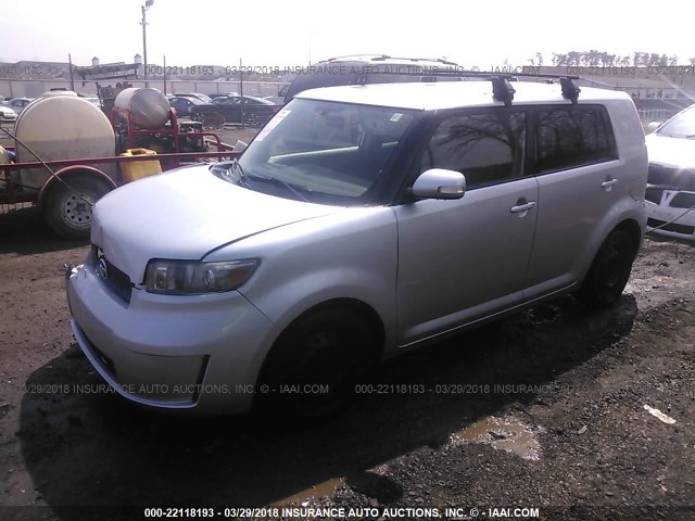 JTLKE50EX81000990 - 2008 TOYOTA SCION XB 银色 照片 2