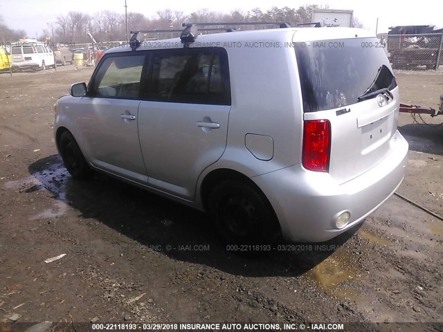JTLKE50EX81000990 - 2008 TOYOTA SCION XB 银色 照片 3