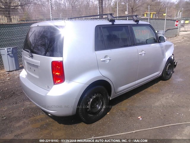 JTLKE50EX81000990 - 2008 TOYOTA SCION XB 银色 照片 4