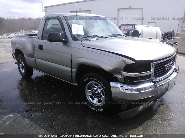 1GTEC14W21Z216561 - 2001 GMC NEW SIERRA C1500 GRAY photo 1