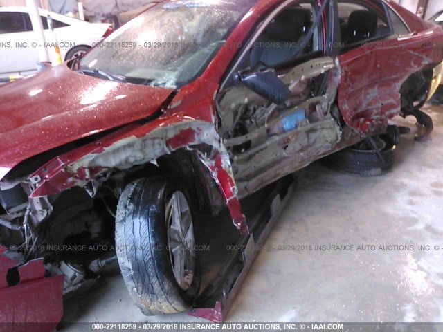 4T1BF3EK1BU189218 - 2011 TOYOTA CAMRY SE/LE/XLE RED photo 6