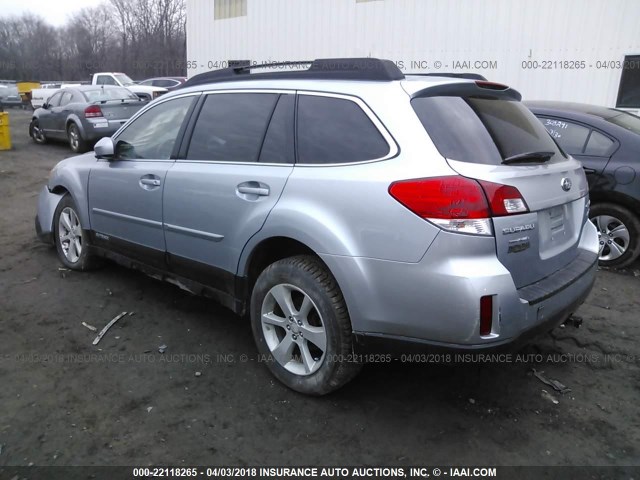 4S4BRBCC1D3287204 - 2013 SUBARU OUTBACK 2.5I PREMIUM GRAY photo 3