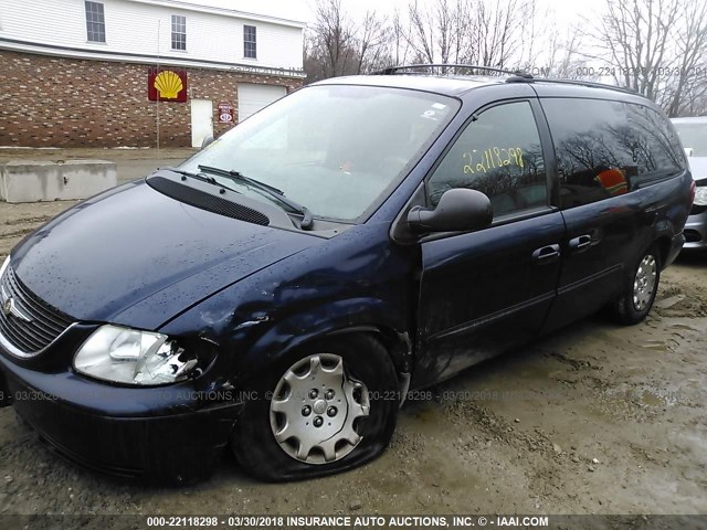 2C4GP44383R341730 - 2003 CHRYSLER TOWN & COUNTRY LX Dark Blue photo 6