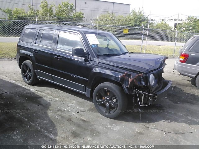 1C4NJPBA2ED849077 - 2014 JEEP PATRIOT SPORT BLACK photo 1