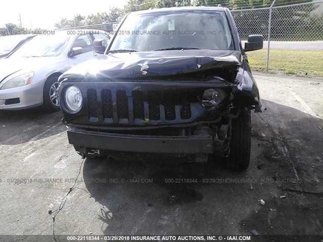 1C4NJPBA2ED849077 - 2014 JEEP PATRIOT SPORT BLACK photo 6