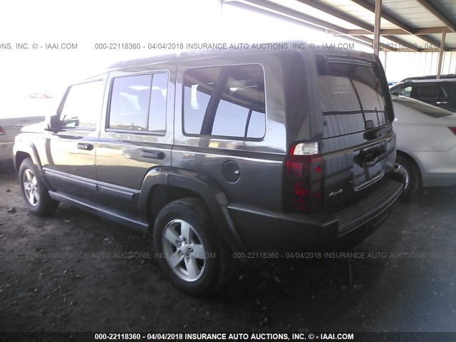 1J8HG48K66C271656 - 2006 JEEP COMMANDER BLACK photo 3