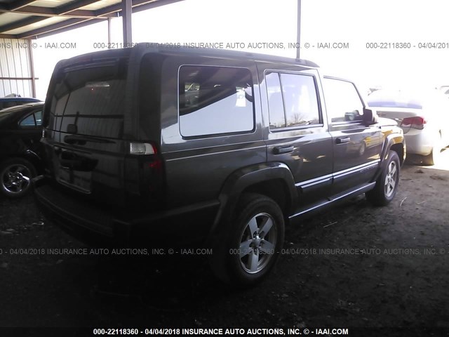 1J8HG48K66C271656 - 2006 JEEP COMMANDER BLACK photo 4