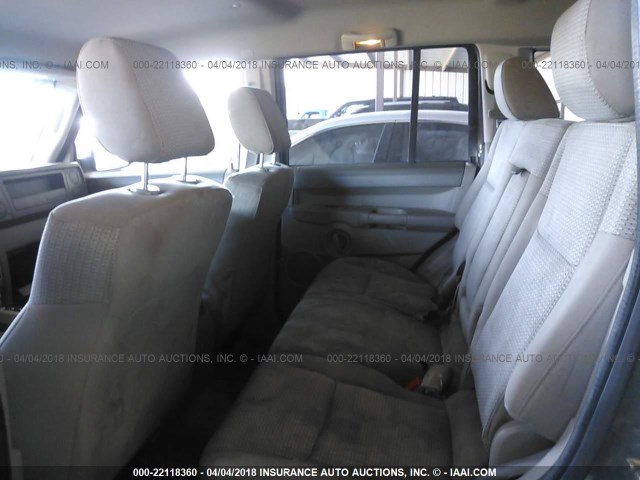 1J8HG48K66C271656 - 2006 JEEP COMMANDER BLACK photo 8