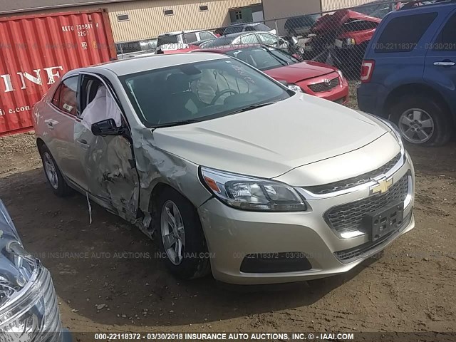 1G11A5SLXFF115659 - 2015 CHEVROLET MALIBU LS GOLD photo 1