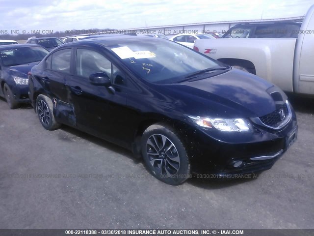 19XFB2F99DE088131 - 2013 HONDA CIVIC EXL BLACK photo 1
