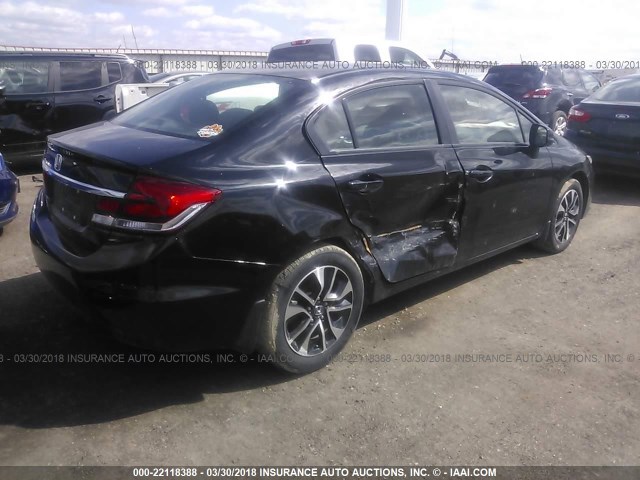 19XFB2F99DE088131 - 2013 HONDA CIVIC EXL BLACK photo 4