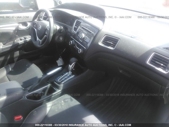 19XFB2F99DE088131 - 2013 HONDA CIVIC EXL BLACK photo 5