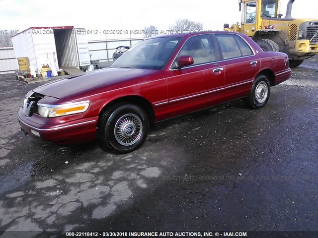 2MELM74W0TX698333 - 1996 MERCURY GRAND MARQUIS GS MAROON photo 2