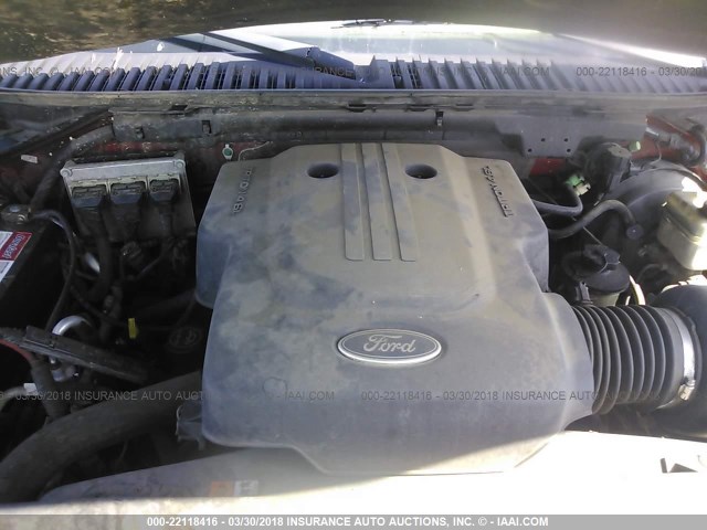 1FMRU15W64LB66389 - 2004 FORD EXPEDITION XLT 栗色 照片 10