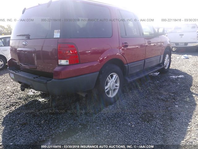 1FMRU15W64LB66389 - 2004 FORD EXPEDITION XLT 栗色 照片 4