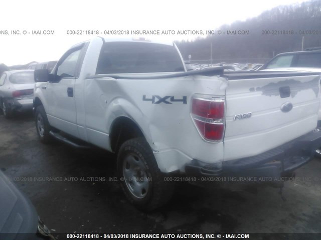 1FTRF14WX9KB23168 - 2009 FORD F150 WHITE photo 3