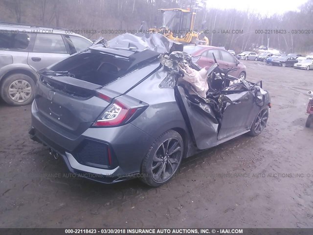 SHHFK7H48HU427412 - 2017 HONDA CIVIC SPORT Grau Foto 4