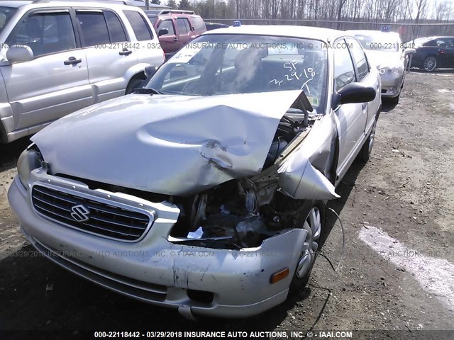 JS2GB41S015200340 - 2001 SUZUKI ESTEEM GL/GLX/GLX SPORT SILVER photo 6