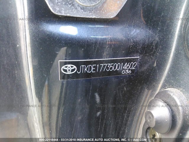 JTKDE177350014602 - 2005 TOYOTA SCION TC 灰色 照片 7