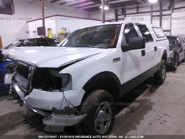 1FTPW14588FC11075 - 2008 FORD F150 SUPERCREW WHITE photo 2