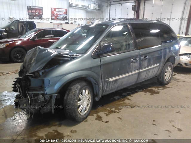 2A4GP54L96R873928 - 2006 CHRYSLER TOWN & COUNTRY TOURING GRAY photo 2