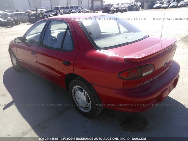 1G1JF5245X7166914 - 1999 CHEVROLET CAVALIER LS RED photo 3