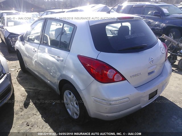 3N1BC1CP4BL375865 - 2011 NISSAN VERSA S/SL WHITE photo 3