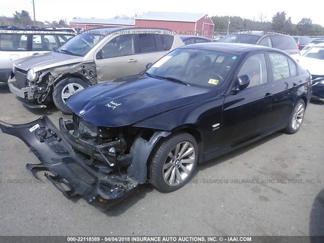 WBAPK5C53BF122703 - 2011 BMW 328 XI SULEV BLACK photo 2