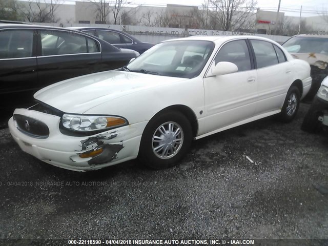 1G4HP52K55U271237 - 2005 BUICK LESABRE CUSTOM WHITE photo 2