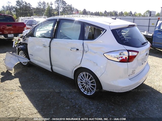 1FADP5BU8EL502275 - 2014 FORD C-MAX SEL WHITE photo 3