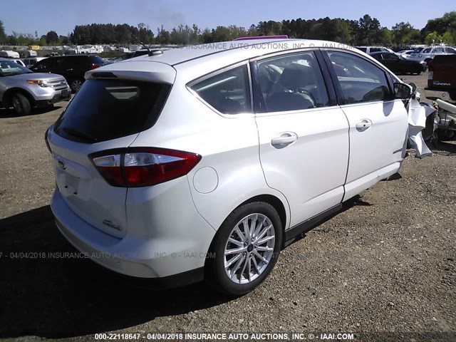 1FADP5BU8EL502275 - 2014 FORD C-MAX SEL WHITE photo 4