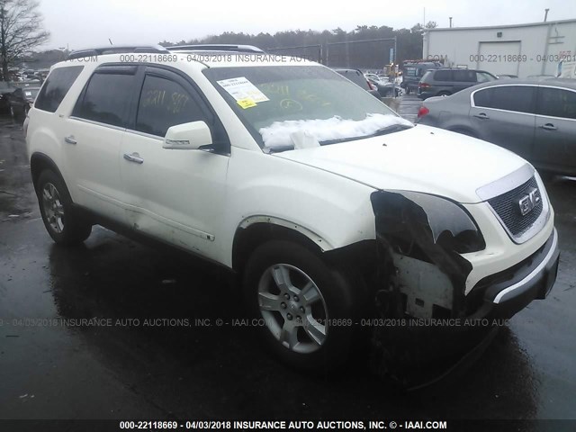 1GKEV23D19J178304 - 2009 GMC ACADIA SLT-1 Biały zdjęcie 1