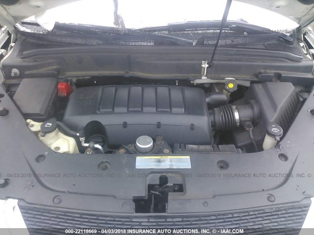 1GKEV23D19J178304 - 2009 GMC ACADIA SLT-1 Biały zdjęcie 10