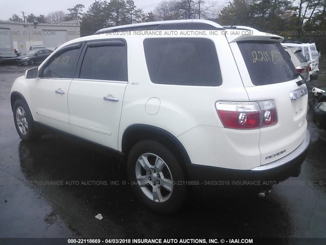 1GKEV23D19J178304 - 2009 GMC ACADIA SLT-1 Biały zdjęcie 3