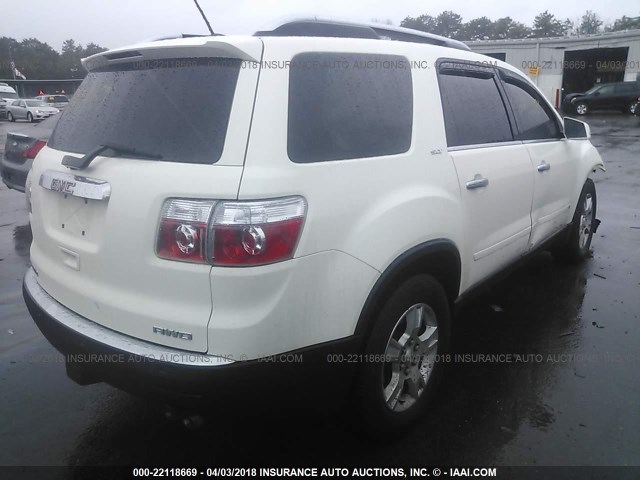 1GKEV23D19J178304 - 2009 GMC ACADIA SLT-1 Biały zdjęcie 4
