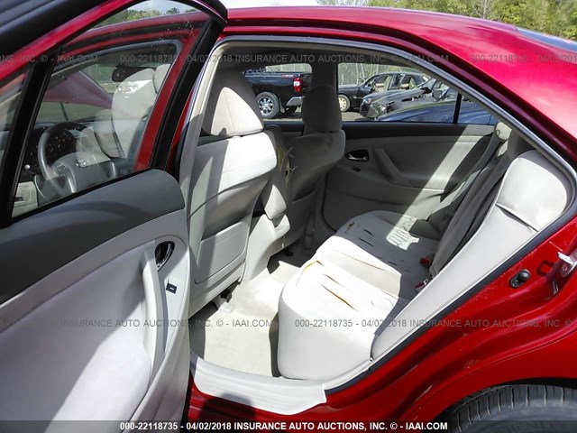 4T1BF3EK9AU029036 - 2010 TOYOTA CAMRY SE/LE/XLE 红色 照片 8