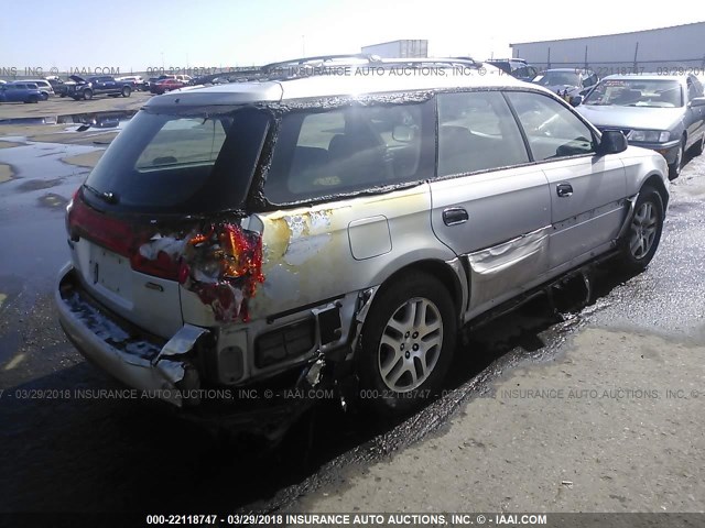 4S3BH675847639102 - 2004 SUBARU LEGACY OUTBACK AWP SILVER photo 4