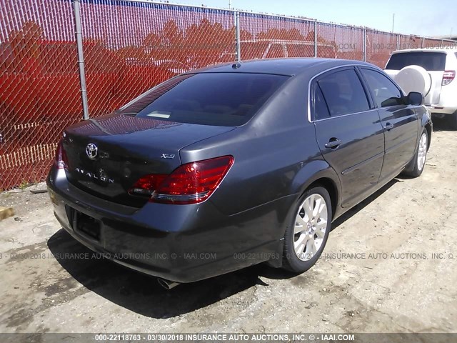 4T1BK3DBXAU356901 - 2010 TOYOTA AVALON XL/XLS/LIMITED GRAY photo 4