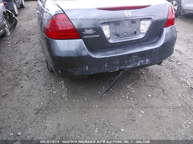 1HGCM56377A118410 - 2007 HONDA ACCORD SE GRAY photo 6