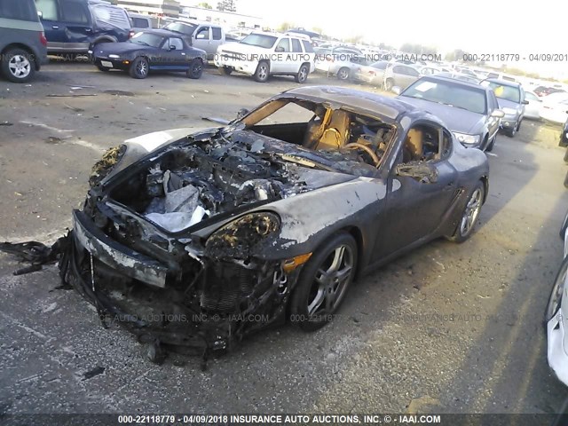 WP0AA29837U760853 - 2007 PORSCHE CAYMAN S BROWN photo 2