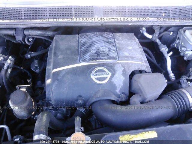 1N6BA07D78N358691 - 2008 NISSAN TITAN XE/SE/LE RED photo 10