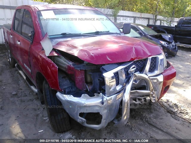 1N6BA07D78N358691 - 2008 NISSAN TITAN XE/SE/LE RED photo 6