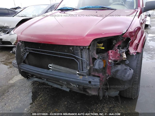 1FMYU04185KB62573 - 2005 FORD ESCAPE LIMITED RED photo 6