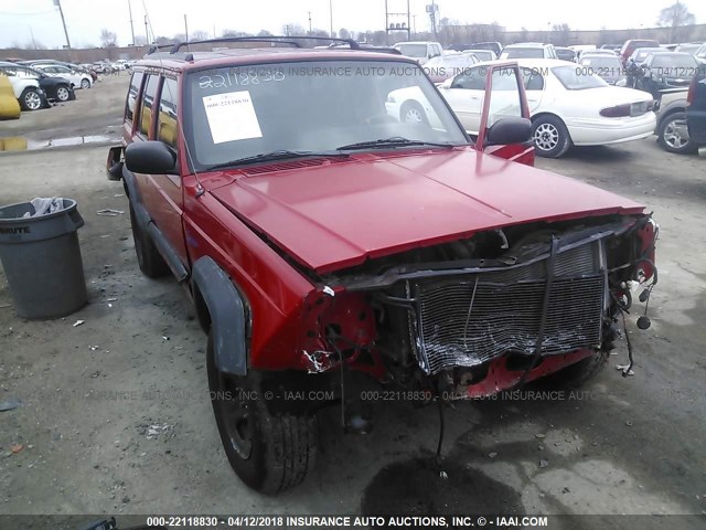 1J4FJ68S6WL264020 - 1998 JEEP CHEROKEE SPORT/CLASSIC წითელი ფოტო 1
