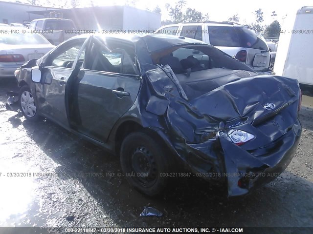 2T1BU4EE0AC437481 - 2010 TOYOTA COROLLA S/LE/XLE GRAY photo 3