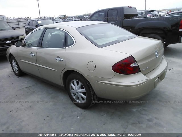 2G4WC532051283860 - 2005 BUICK LACROSSE CX GOLD photo 3