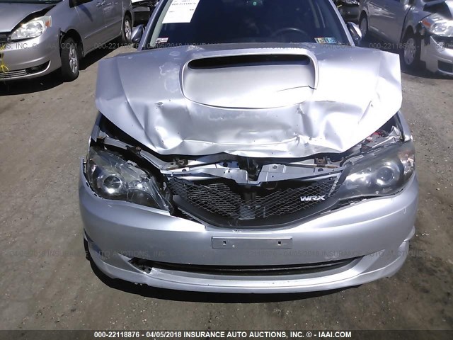 JF1GE76619G503440 - 2009 SUBARU IMPREZA WRX SILVER photo 6