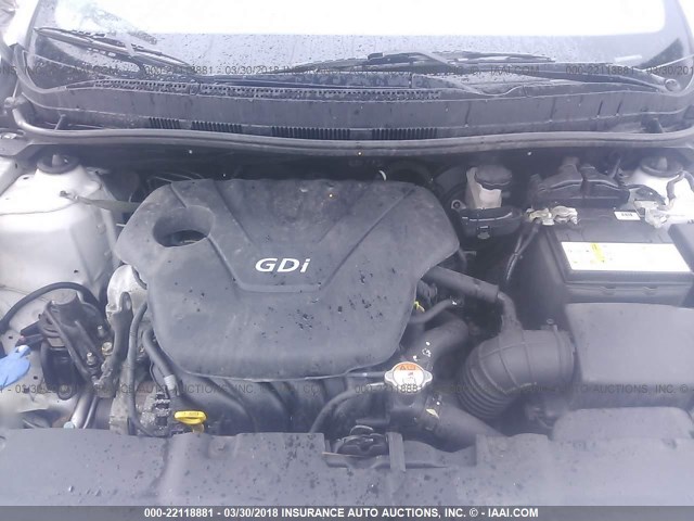 KMHCU4AE6DU318850 - 2013 HYUNDAI ACCENT GLS/SE SILVER photo 10