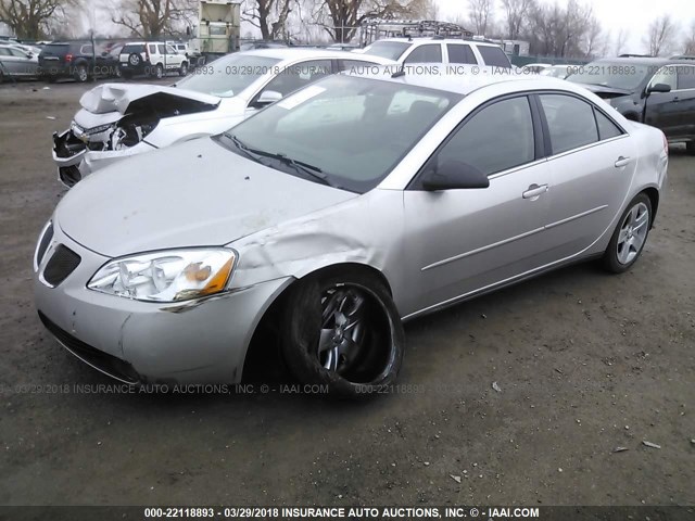 1G2ZG57B584162335 - 2008 PONTIAC G6 SE SILVER photo 2